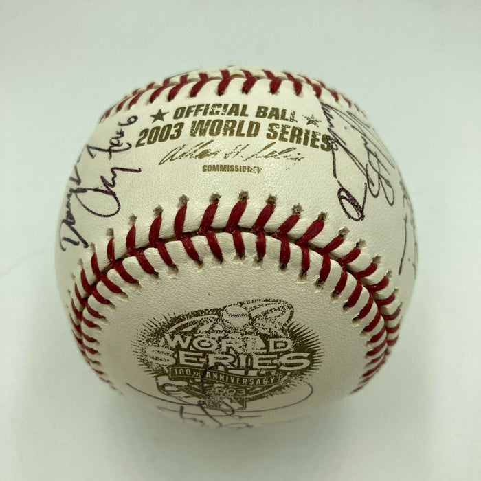 2003 Florida Marlins World Series Champs Team Signed W.S. Baseball MLB Auth