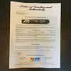 Jim Leyritz Darryl Strawberry Game Used Signed Baseball Bat PSA DNA 9
