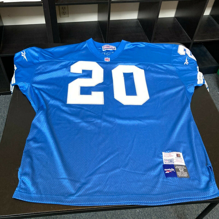 Barry Sanders Signed Authentic Reebok Detroit Lions Game Model Jersey —  Showpieces Sports