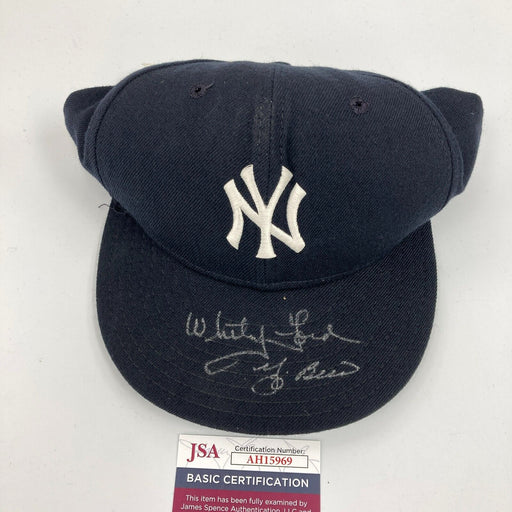 Yogi Berra & Whitey Ford Signed Authentic New York Yankees Baseball Hat JSA COA