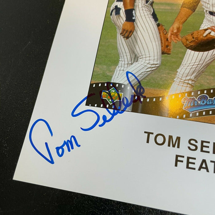 Tom Selleck Mr. Baseball Signed 8.5x11 Upper Deck Promo Page JSA COA