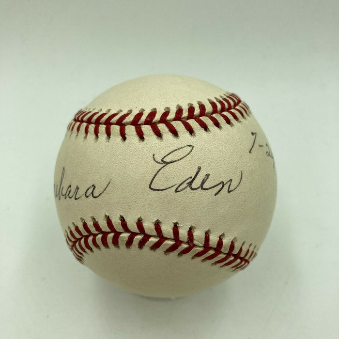 Barbara Eden Signed Official Major League Baseball Movie Star With JSA COA