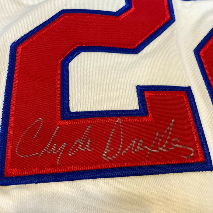 Clyde Drexler Signed Authentic 1983 High School Houston Cougars Jersey JSA COA