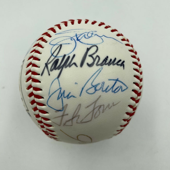 Sandy Koufax New York Greats Multi Signed 1999 B.A.T Dinner Baseball JSA COA