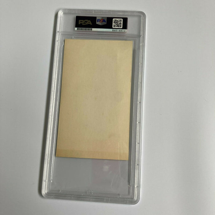 Ed Kranepool Signed 1969 New York Mets Shea Stadium Postcard PSA DNA RARE