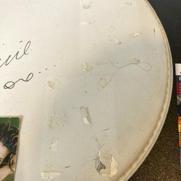 Celine Dion Signed Autographed Drumhead With JSA COA