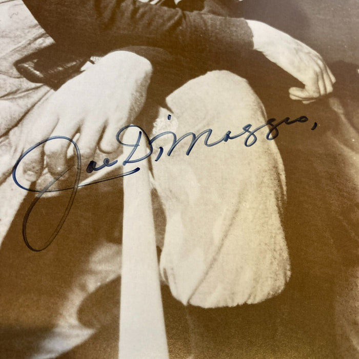 Joe Dimaggio Signed Autographed 11x14 Photo JSA COA New York Yankees