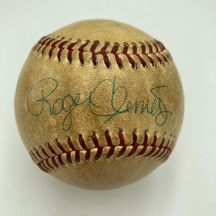 Roger Clemens Signed 1990's Game Used American League Baseball Beckett Hologram