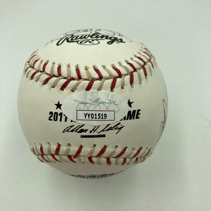 2011 All Star Game Team Signed Baseball With Justin Verlander JSA COA
