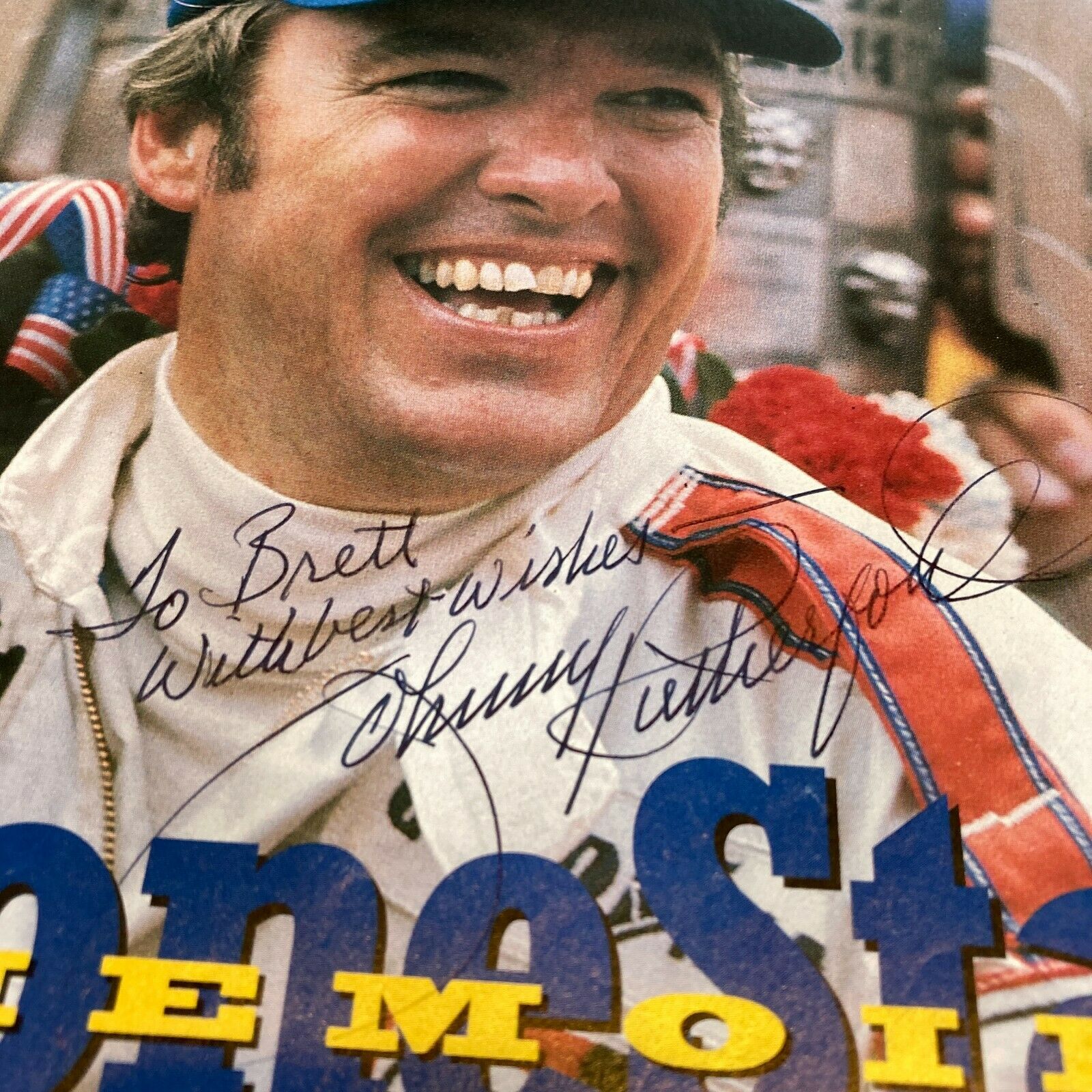Johnny Rutherford Signed Vintage Indy 500 Photo Program — Showpieces Sports