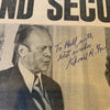President Gerald Ford Signed Original 1974 Daily News Newspaper With JSA COA