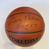 George Mikan HOF 1959 Signed Spalding NBA Basketball JSA COA