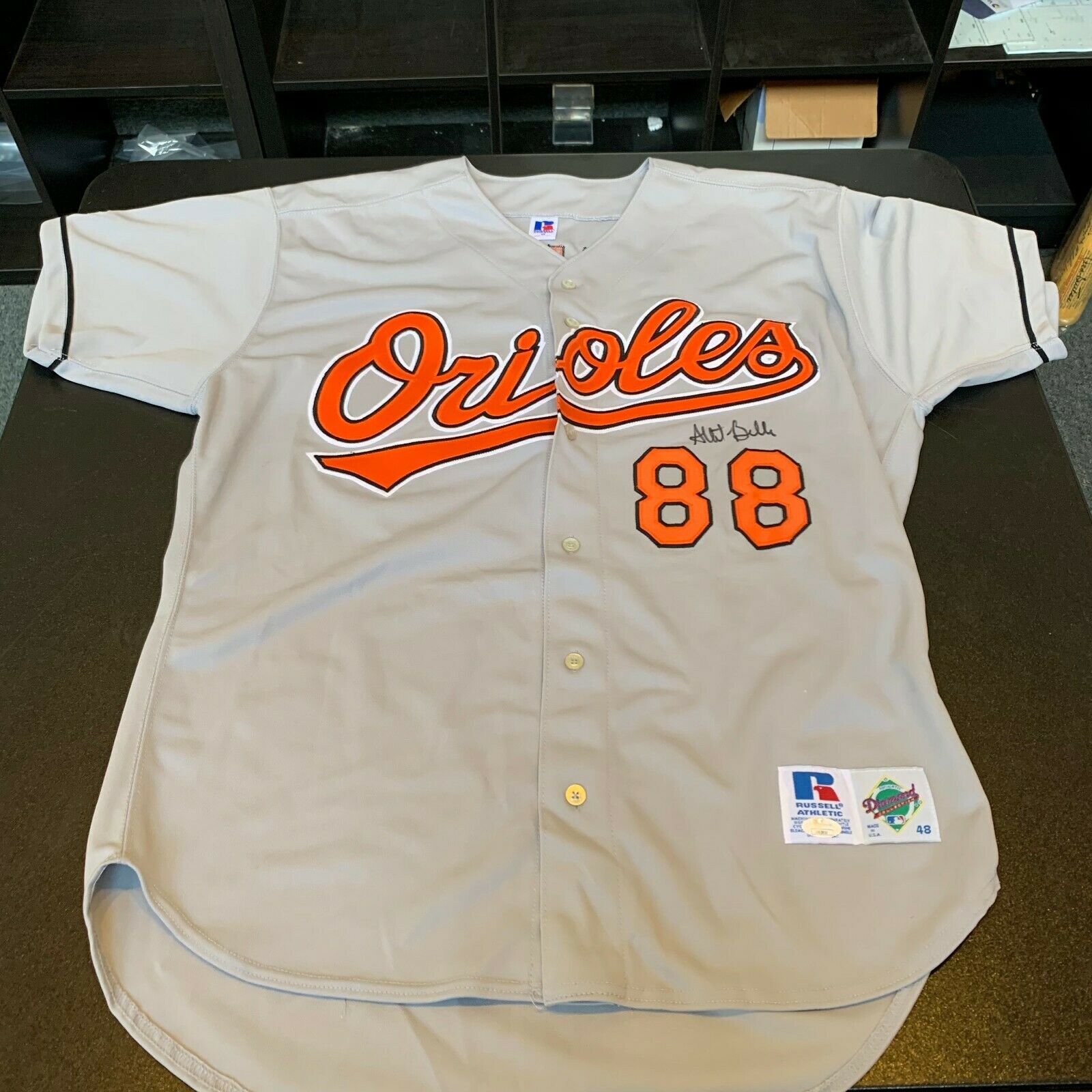 Albert Belle Signed Authentic 1999 Baltimore Orioles Game Model Jersey —  Showpieces Sports