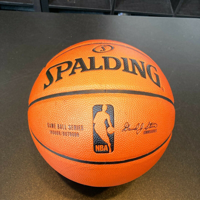 1982-83 Philadelphia 76ers NBA Champs Team Signed Spalding Basketball PSA DNA