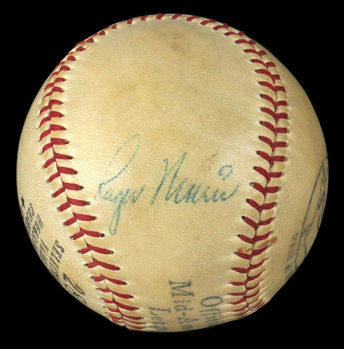 1961 Mickey Mantle & Roger Maris Dual Signed American League Baseball JSA COA