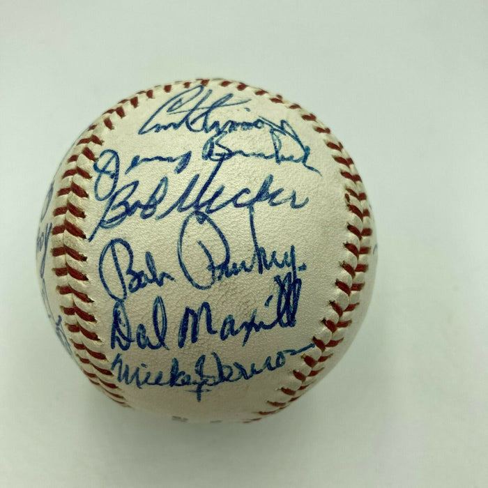 1965 St. Louis Cardinals Team Signed National League Baseball Bob Gibson JSA COA