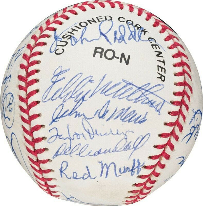 Beautiful 1957 Milwaukee Braves World Series Champs Team Signed Baseball PSA DNA