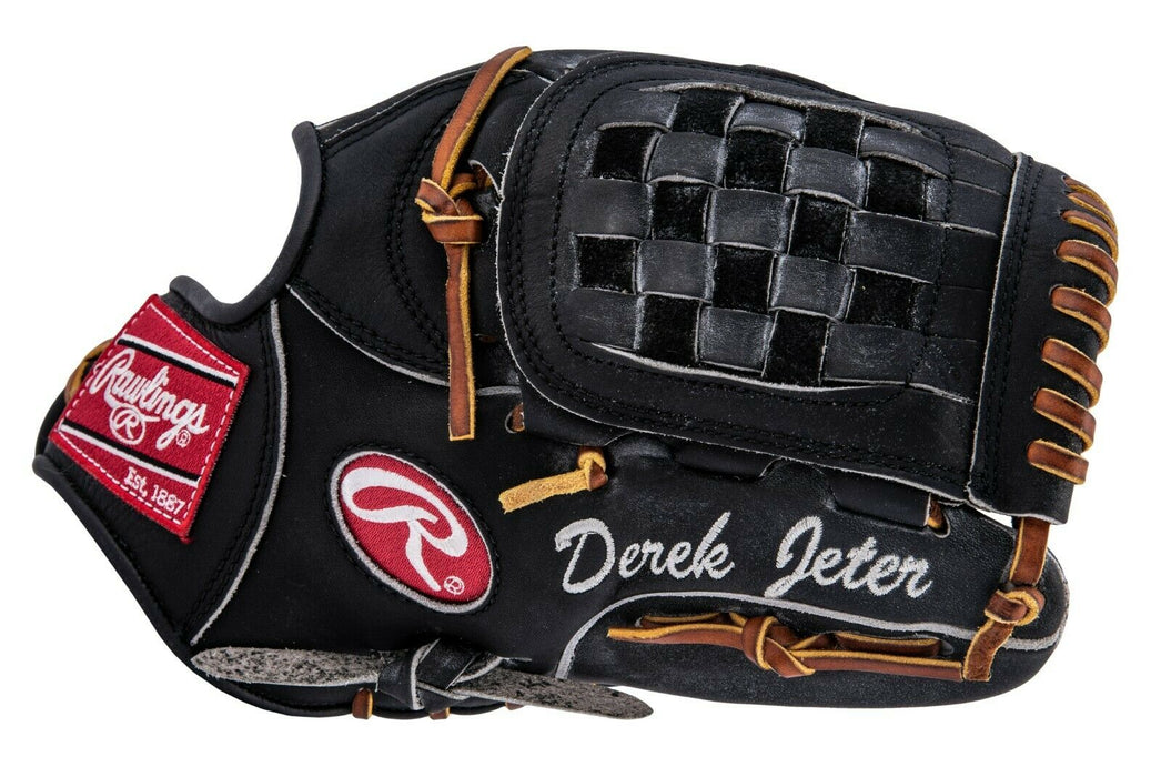 Derek Jeter "The Captain" Signed Inscribed Rawlings Game Model Glove Steiner COA