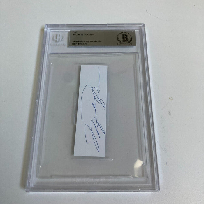 Michael Jordan Signed Cut Autograph BGS Beckett Authenicated