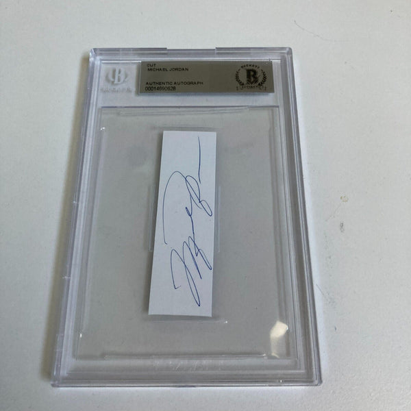 Michael Jordan Signed Cut Autograph BGS Beckett Authenicated