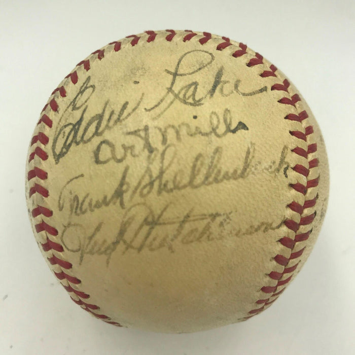 1946 Detroit Tigers Team Signed Autographed American League Baseball JSA COA