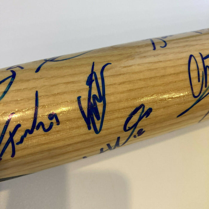 Vladimir Guerrero Jr Bo Bichette Pete Alonso Rookie Prospects Signed Bat JSA COA