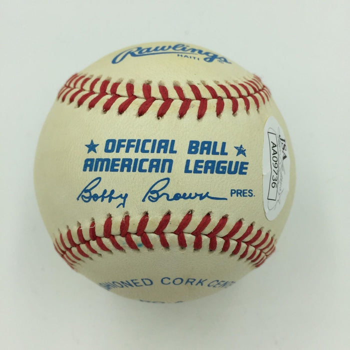 Yogi Berra Signed Official American League Baseball With JSA COA