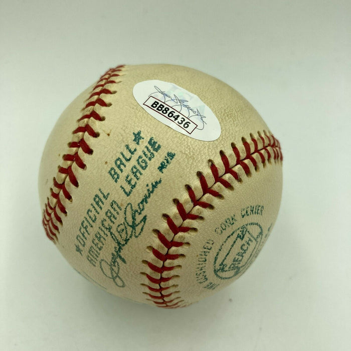 Stunning Willie Mays Playing Days Signed 1972 American League Baseball JSA COA