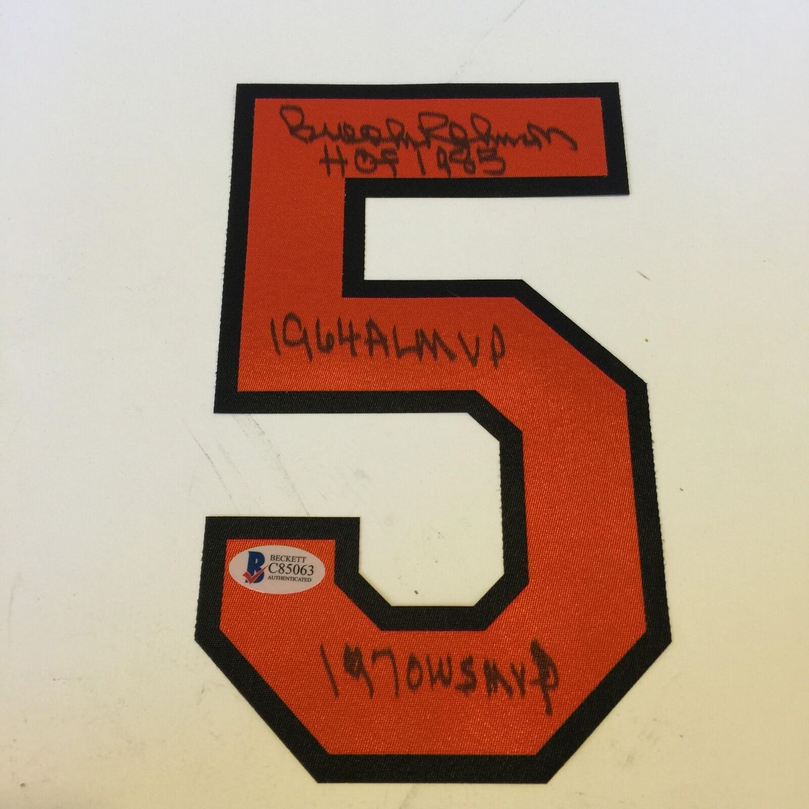 Brooks Robinson Twice-Signed Orioles Jersey with (5) Career Stat  Inscriptions (Beckett COA)