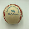 Bob Feller Eddie Mathews Duke Snider Hall Of Fame Signed Baseball