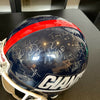 1986 New York Giants Super Bowl Champs Team Signed Authentic Helmet With JSA COA