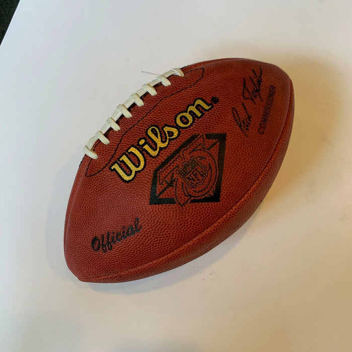 Johnny Unitas #19 Signed Wilson NFL 75th Anniversary Game Football With JSA COA