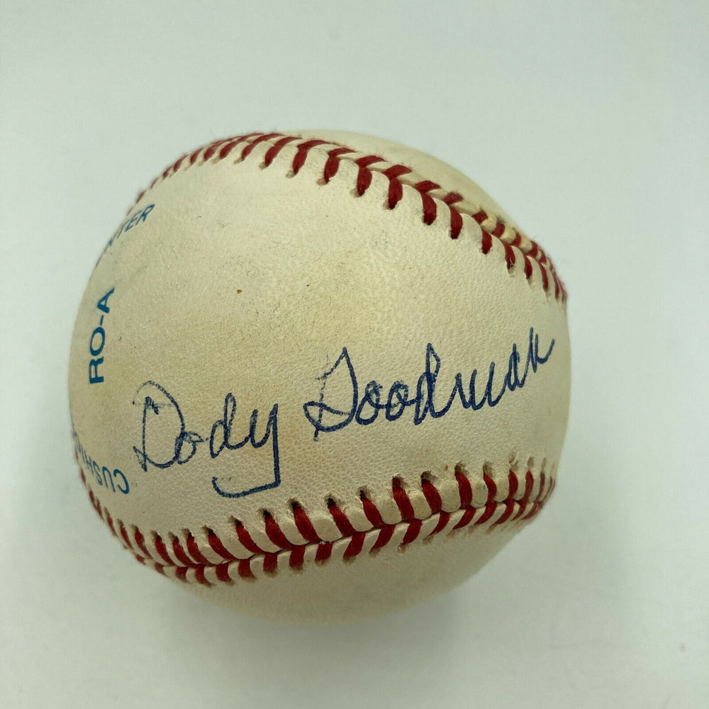 Dody Goodman Signed Autographed Baseball Movie Star With JSA COA