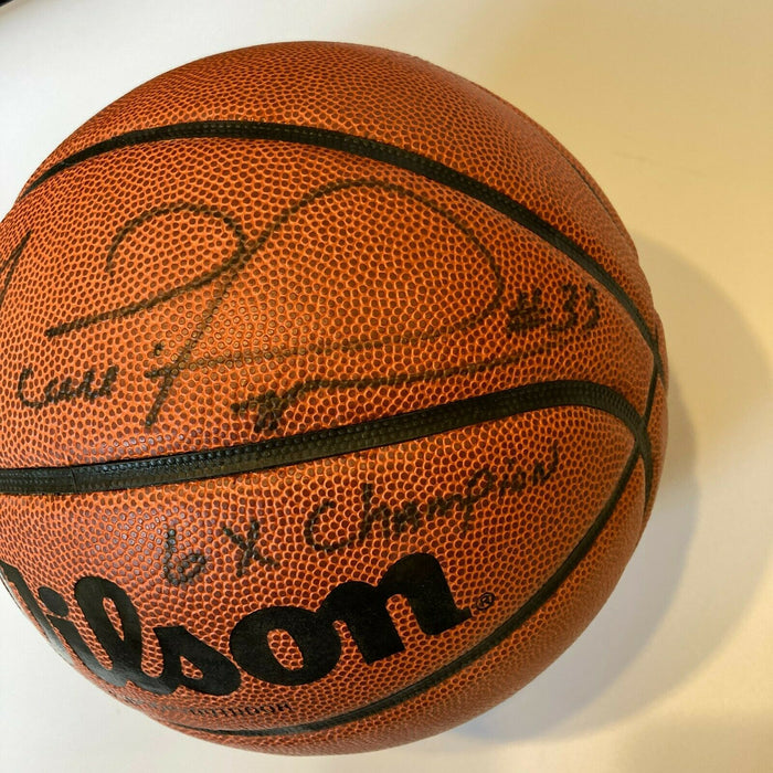 Scottie Pippen "6X NBA Champ" Signed Inscribed Wilson Basketball With JSA COA