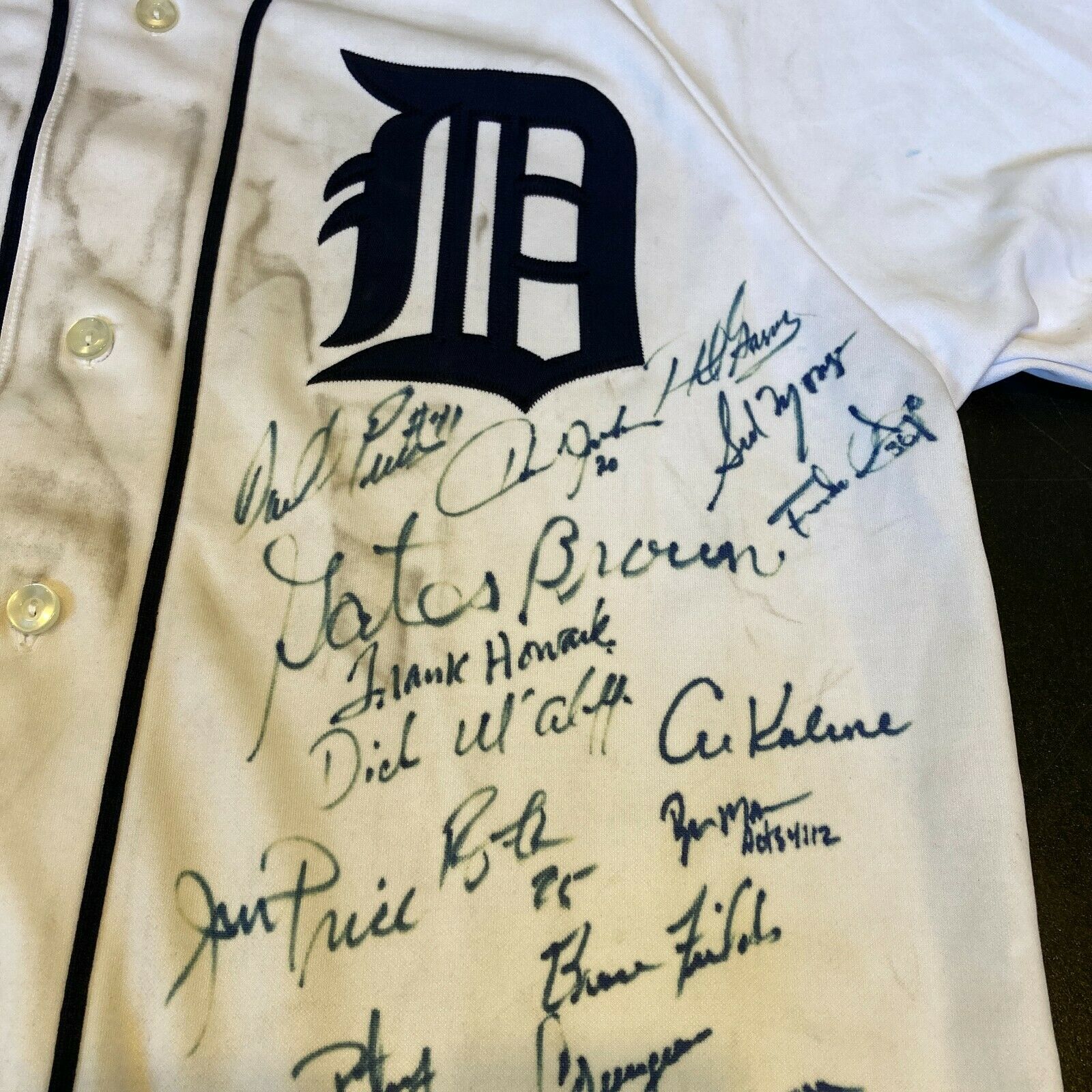 Lot Detail - 1984 Detroit Tigers Team Signed Jersey