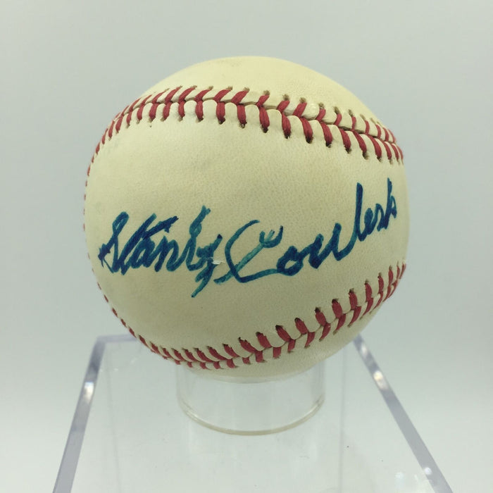 Beautiful Stan Stanley Coveleski Single Signed American League Baseball JSA COA