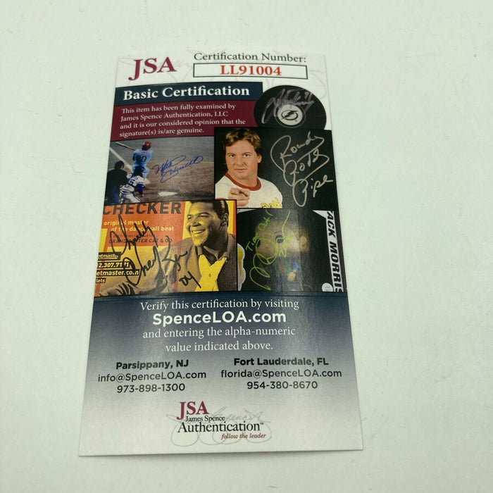 Elmore Leonard Novelist Signed Autographed Baseball JSA COA