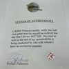 Rafael Palmeiro 493 Home Run 4-9-2003 Signed Inscribed Game Used Baseball COA