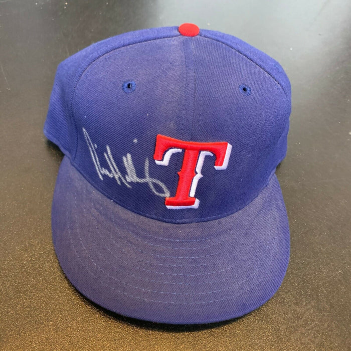 Rick Helling Signed Game Model Texas Rangers Baseball Hat Cap With JSA COA