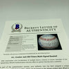 Hall Of Fame Multi Signed Cracker Jack Old Timers Game Baseball Beckett COA