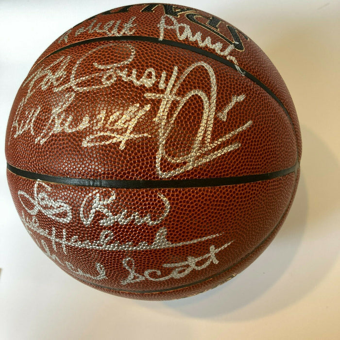 Bill Russell Larry Bird Boston Celtics Legends Signed NBA Basketball JSA COA