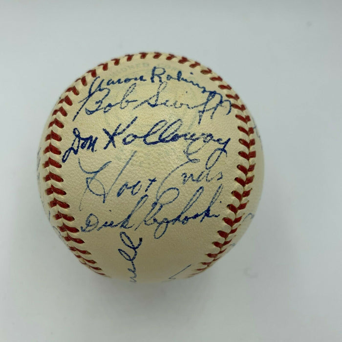 Beautiful 1951 Detroit Tigers Team Signed Baseball 29 Sigs With JSA COA