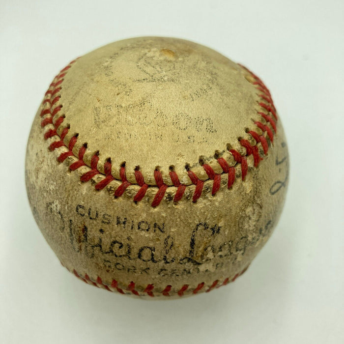 Charles Chick Fullis Single Signed 1920's Baseball 1934 St. Louis Cardinals