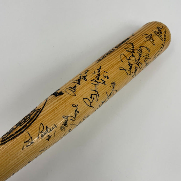 1987 Seattle Mariners Team Signed Louisville Slugger Game Issued Baseball Bat