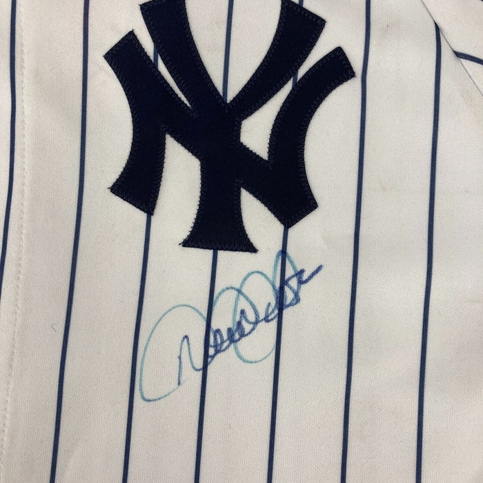 Derek Jeter Signed New York Yankees Authentic Majestic Jersey JSA Sticker