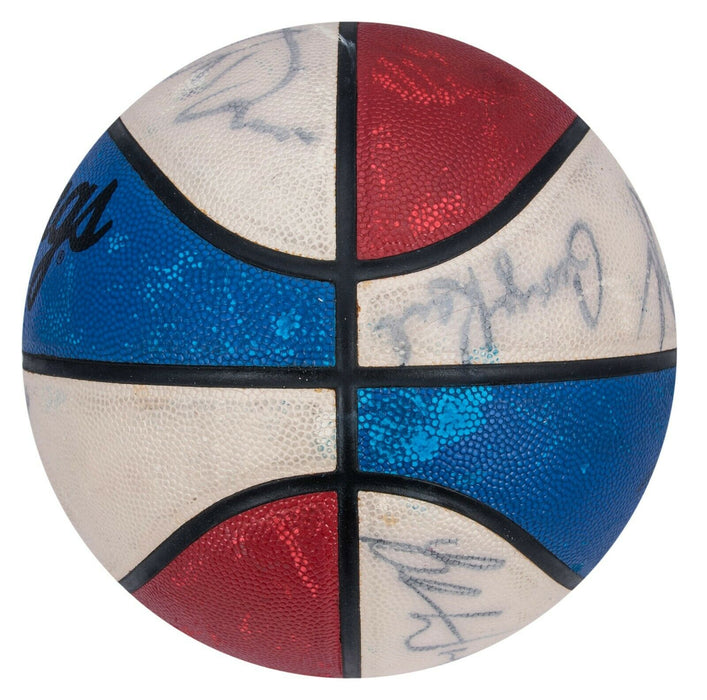 2002 Team USA Olympics Gold Team Signed Autographed FIBA Basketball With JSA COA