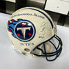 Eddie George Signed 1999 Inaugural Season Game Model Tennessee Titans Helmet UDA