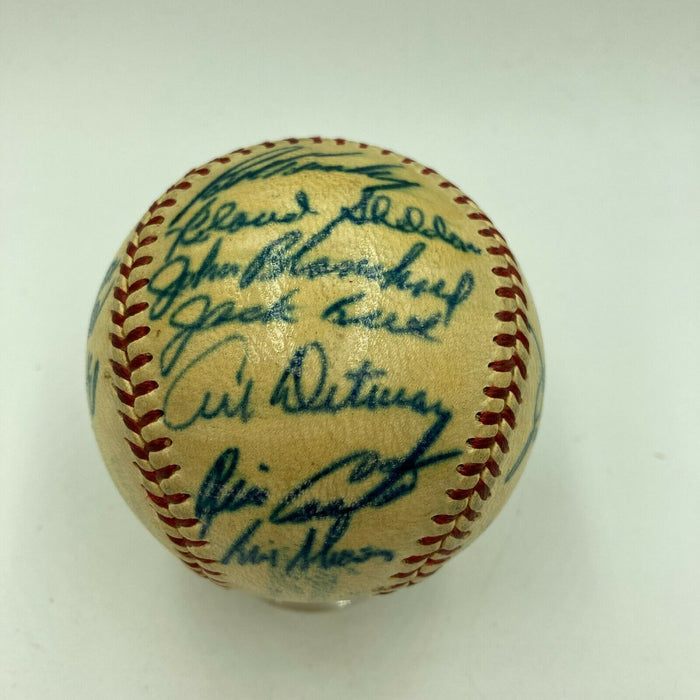 1961 New York Yankees World Series Champs Team Signed Baseball Roger Maris JSA