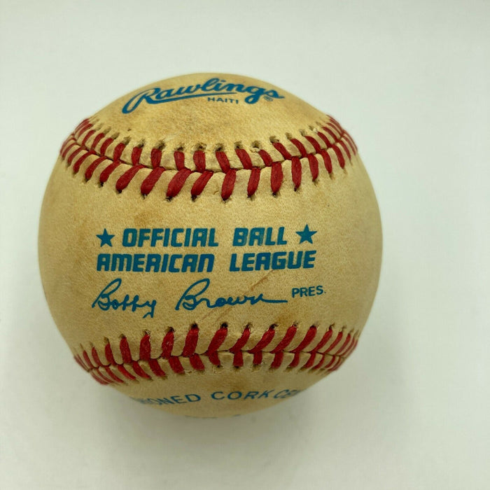 Yogi Berra Signed Official American League Baseball JSA COA