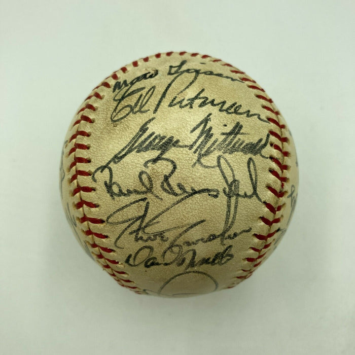 1976 Chicago Cubs Team Signed Official National League Baseball Beckett COA